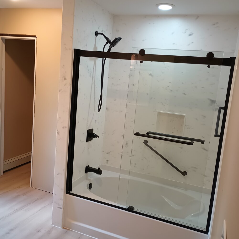 Bethlehem — Sliding Glass · Carrara Surround