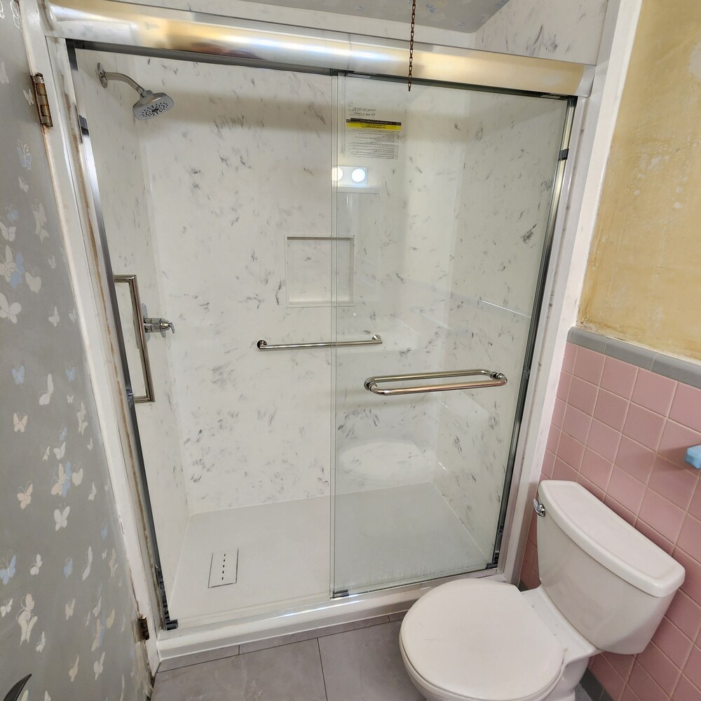 Newtown — Calacatta Walk-In Shower